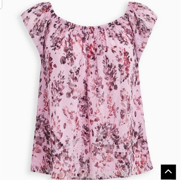 NWT Torrid Clip Dot Blouse - Picture 2 of 5